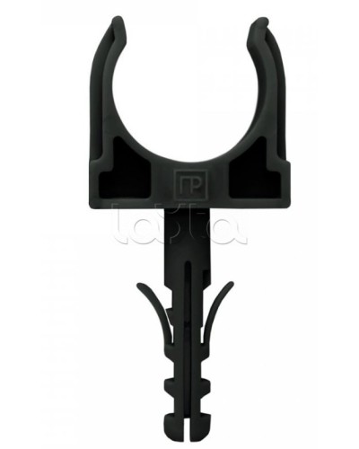 Крепеж-клипса с дюбелем черная д32 в малой упаковке (10шт/450шт уп/кор) Промрукав (PR13.0306) в Королеве Держатели, клипсы, скобы Pintop.ru