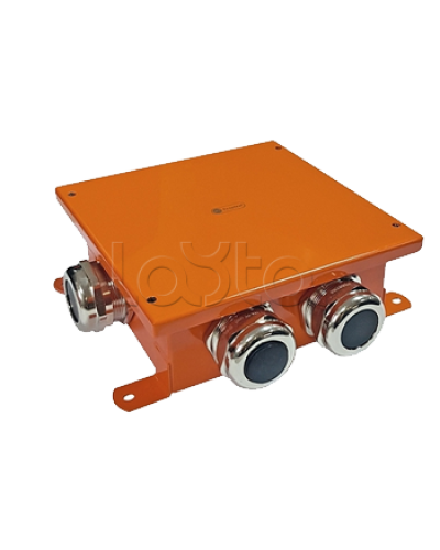 SMB120 Коробка металлическая, огн. E-110,о/п 120х120х60, 4 метал. гермоввода, IP66, 6P, (2,5-16 мм2), цвет оранж. Экопласт (56434) в Королеве Распределительные коробки Pintop.ru