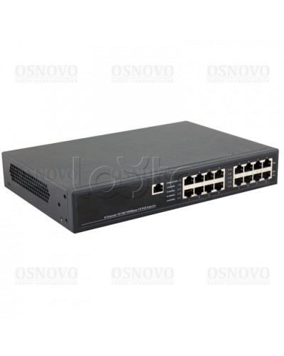 PoE-инжектор управляемый Gigabit Ethernet на 8 портов OSNOVO Midspan-8/150RGM в Королеве Блоки питания для кожухов и камер Pintop.ru