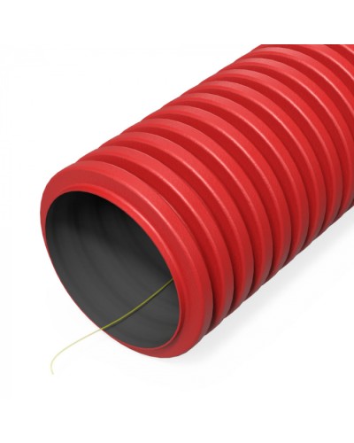 Труба гофр. двуст. ПНД гибкая тип 1250 (SN18) с/з красная d160 мм (50м/50м уп/пал) Промрукав (PR15.00983) в Королеве Труба гофрированная Pintop.ru