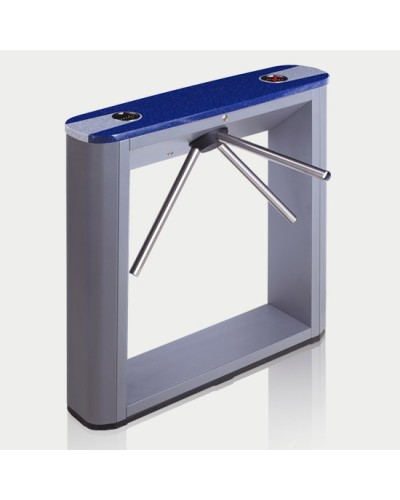 Турникет тумбовый электромеханический с планками антипаника, синей крышкой PERCo-TTD-03.1G (планки антипаника, синяя крышка) в Королеве Турникеты Pintop.ru