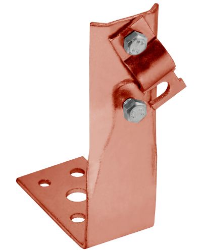 Держатель проводника круглого 6-10мм винтовой угловой h=80мм медь IEK (ZDP87-50-1-16-80) в Королеве Крепеж Pintop.ru