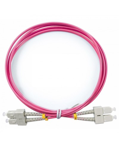 Шнур оптический duplex SC-SC 50/125 mm OM4 1,5м LSZH Cabeus FOP-50-OM4-SC-SC-1,5m в Королеве Патч-корды оптические Pintop.ru