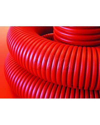 Труба гибкая двустенная для кабельной канализации д.75мм 75 м цвет красный DKC 120975 в Королеве Труба гофрированная Pintop.ru