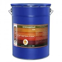 Лак огнезащитный акриловый Огнеза «ОГНЕЗА-ЛАК-ОД» для древесины и материалов изнеё, глянцевый, бесцветный, ведро 20л. (18 кг.)