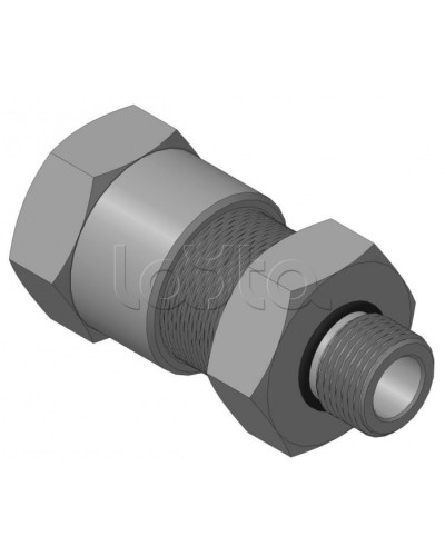 Кабельный ввод с резьбой G1/2 мм для прокладки кабеля в металлорукаве РЗ-ЦП-20, с уплотнением кабеля и проходным диаметром кабеля d=8-12 мм Спектрон КВМ-20/12-М-G1/2 в Королеве Аксессуары для кабель-канала Pintop.ru
