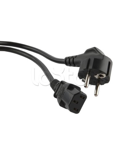 Кабель питания 5.0 м Hyperline PWC-IEC13-SHM-5.0-BK в Королеве Патч-корды и пигтейлы Pintop.ru