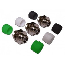 Адаптер оптический SC без фланцев, OM4, симплексный LANMASTER LAN-SC/NF-AM-OM4