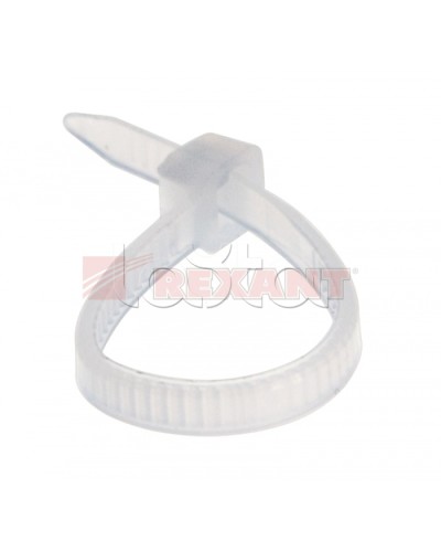 Хомут-стяжка нейлоновый 2.5х80 мм белый (100шт/уп) REXANT 07-0080 в Королеве Стяжки-хомуты Pintop.ru