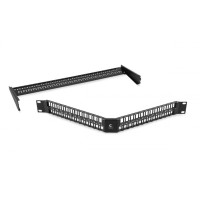 Угловая модульная патч-панель 19", 48 портов, 1U Cabeus (PLBHD-48-CON)