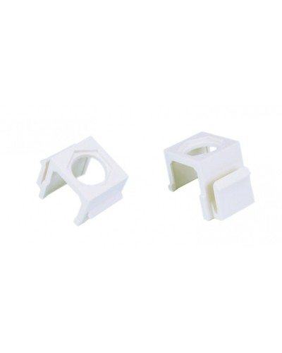 Вставка формата Keystone Jack для коаксиальных разъемов, ROHS, белая Hyperline (KJ1-COAX-WH) в Королеве Кроссы оптические Pintop.ru