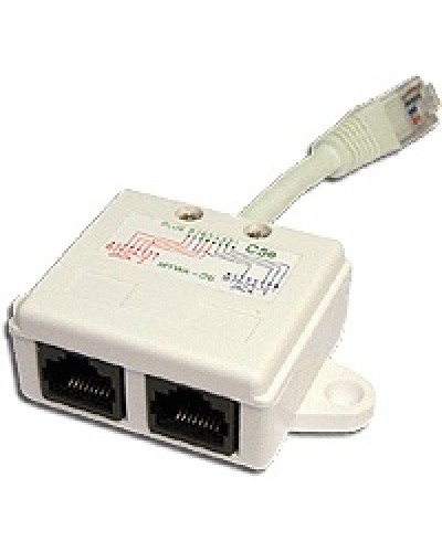 Y-адаптер 1 телефонный и 1 компьютерный порт TWT TWT-Y-E2-U2 в Королеве Проходные адаптеры Pintop.ru