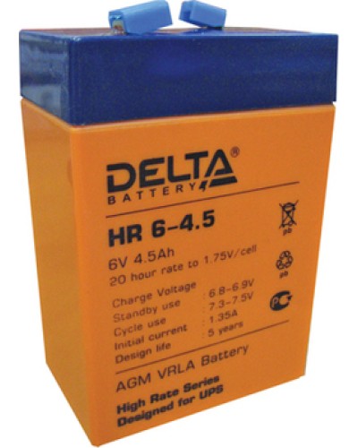 Аккумулятор свинцово-кислотный Delta HR6-4.5 в Королеве Электротехническое оборудование Pintop.ru