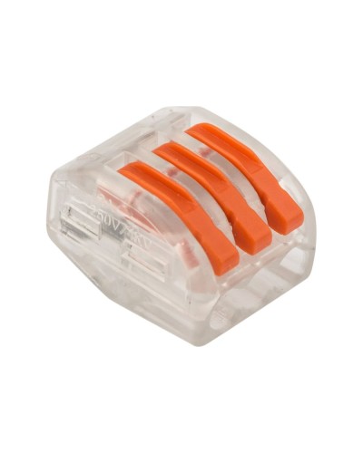 Универсальная многоразовая 3-проводная клемма (50шт/уп) REXANT (07-5253-1) в Королеве Клеммные колодки Pintop.ru