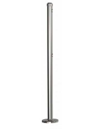 Стойка стационарная хромированная Ростов-Дон ОБ1/0-0 ХРОМ в Королеве Ограждения Pintop.ru