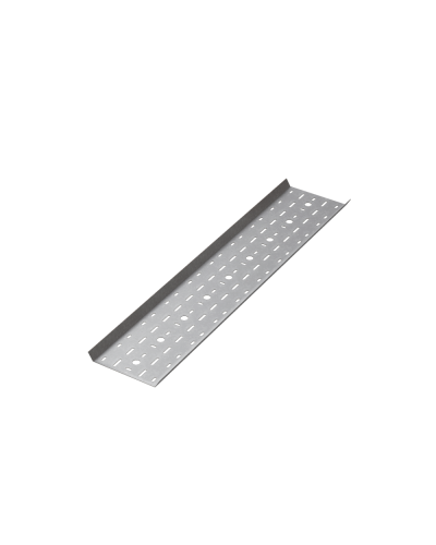 Дно лестничного лотка перфорированное 100х1,0 L2500 мм КМ-профиль (DLLP100-1.0-2500) в Королеве Кабельные лотки Pintop.ru