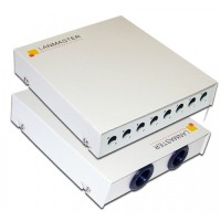 Кросс оптический настенный, металлический, на 8 FC адаптеров LANMASTER LAN-FOBM-WM-8FC