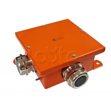 Экопласт SMB165 Коробка металл, огн. E-110,о/п 164х164х65, IP66, 5P, (2,5-25 мм2), оранж.