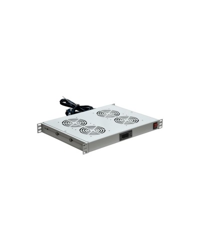 Модуль вентиляторный с термостатом 19 1U с 4-мя вентиляторами REXANT 04-2605 в Королеве Вентиляторные модули Pintop.ru