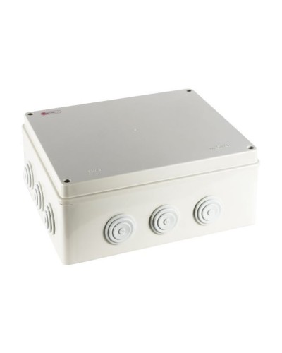 Коробка огн. Е110 о/п, 300х250х120,12 вых.,IP65, 5Р серый Экопласт (43090HF-GR) в Королеве Распределительные коробки Pintop.ru