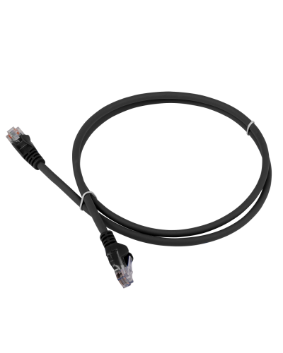Патч-корд LANMASTER LSZH UTP кат.5e, 0.3 м, черный LANMASTER LAN-PC45/U5E-0.3-BK в Королеве Патчкорды (медные) Pintop.ru