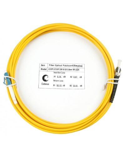 Шнур оптический simplex LC-ST 9/125 sm 7м LSZH Cabeus FOP(s)-9-LC-ST-7m в Королеве Патч-корды оптические Pintop.ru