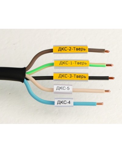 Маркировка для провода, гибкая, для трубочек. 4х18мм. Белая DKC NUTFL18 в Королеве Крепежные изделия Pintop.ru