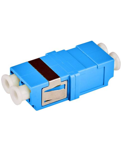 Адаптер оптический LC, OM3, корпус SC без фланцев, дуплексный LANMASTER LAN-2LCS/NF-AM-OM3 в Королеве Коннекторы Pintop.ru