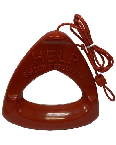 Дополнительная ручка красного цвета со шнуром красного цвета Hostcall MP-060W1 в Королеве Система оповещения и трансляции Hostcall Pintop.ru