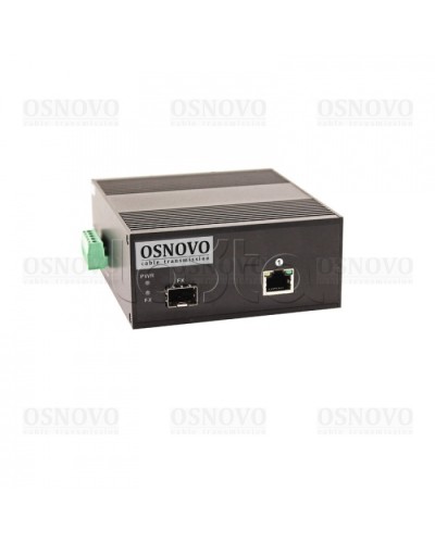 Медиаконвертер Gigabit Ethernet с поддержкой PoE OSNOVO OMC-1000-11X/I в Королеве Медиаконвертеры Pintop.ru