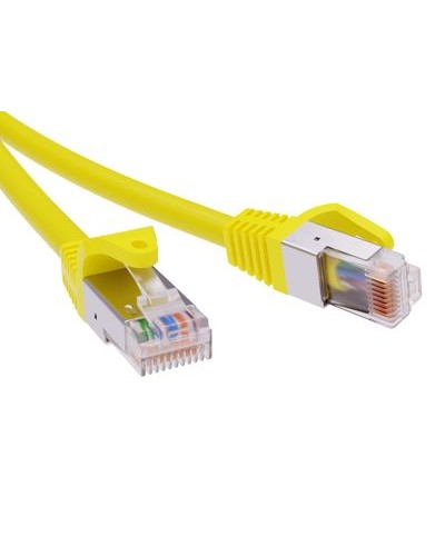 Патч-корд экранированный CAT6 F/UTP 4х2, LSZH, желтый, 5м DKC RN6FU4550YL в Королеве Патчкорды (медные) Pintop.ru