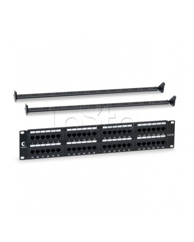Патч-панель 19, 2U, 48xRJ45 Cabeus PL-48-Cat.5e-Dual IDC в Королеве Патч панель Pintop.ru