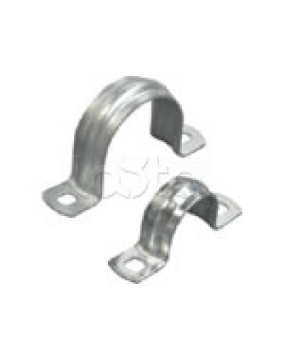Скоба оцинкованная с двумя отверстиями для трубы D32мм, м.о.8,5-6,0мм (1уп=50шт) Экопласт (43632P-50) в Королеве Держатели, клипсы, скобы Pintop.ru