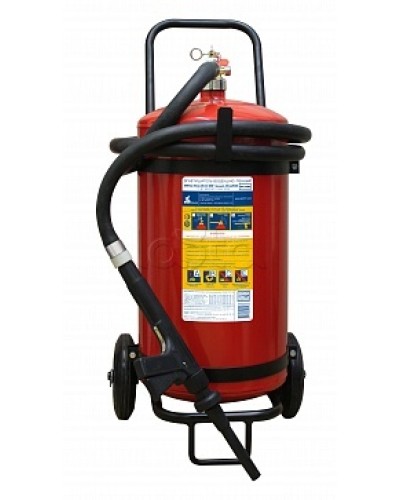 Огнетушитель ПОЖТЕХНИКА ОВП-40(з) МИГ зимний (ФторПАВ) на съемн.тележке с перекр. стволом (баллон 50 л, ОТВ 40 л) в Королеве Огнетушители Pintop.ru