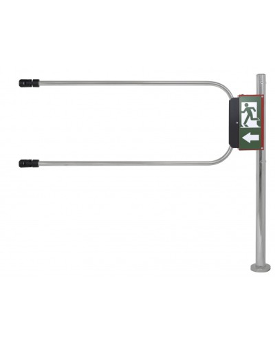 Smartec ST-GR012EC-CR - Калитка аварийного выхода с электромагнитом, хромированная, в комплекте стойка 1000 х D50 мм и створка 1200 х D25 мм. в Королеве Калитки Pintop.ru
