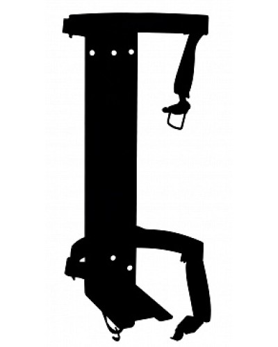 Кронштейн ПОЖТЕХНИКА КТР-10/12 на 2 ремнях (d180-185) для ОП/ОВП-10, ОП-12 в Королеве Аксессуары для огнетушителей Pintop.ru