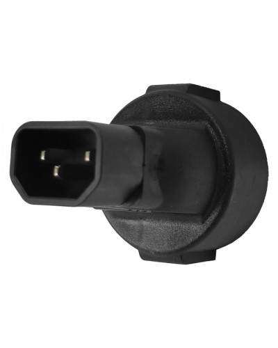 Адаптер переходной, розетка Schuko - вилка C14, 220В, 10А, черный LANMASTER (LAN-PPS/14-BK) в Королеве Проходные адаптеры и розетки оптические Pintop.ru