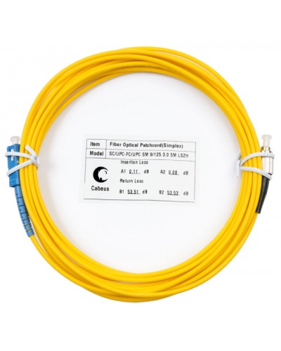 Шнур оптический simplex SC-FC 9/125 sm 7м LSZH Cabeus FOP(s)-9-SC-FC-7m в Королеве Патч-корды оптические Pintop.ru