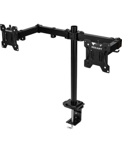 Кронштейн для двух мониторов 13-32, одно колено настольный, серия офис REXANT 38-0356 в Королеве Системы видеонаблюдения Pintop.ru