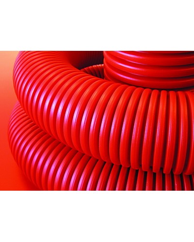 Труба гофрированная двустенная ПНД 90 мм для кабельной канализации с зондом DKC 121990 (50 м) в Королеве Труба гофрированная Pintop.ru