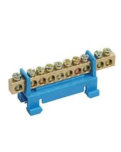 Шина N ноль с DIN-изолятором типа «Стойка» ШНИ-6х9-12-С-С IEK YNN10-69-12P-K07 в Королеве Клеммные колодки Pintop.ru