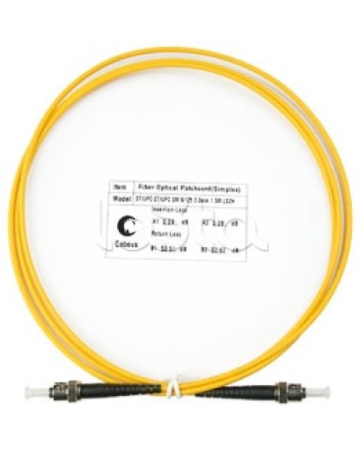 Патч-корд волоконно-оптический SM 9/125 simplex ST-ST LSZH (1,5 м) Cabeus FOP(s)-9-ST-ST-1,5m в Королеве Патч-корды оптические Pintop.ru