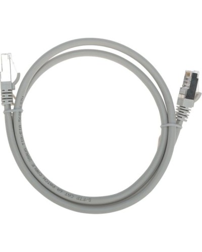 Патч-корд S/FTP, CAT 6A (10G), RJ45-RJ45, 28AWG, LSZH, серый, 1м REXANT 02-0390-1 в Королеве Патчкорды (медные) Pintop.ru