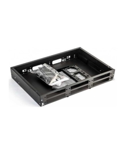 Бокс оптический универсальный 19 Hyperline FO-19V-2U-6xSLT-W130H30-48UN-BK в Королеве Коммутационные изделия Pintop.ru