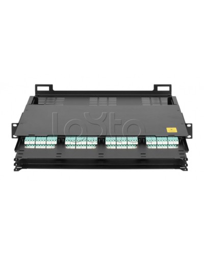 Оптический кросс 19 MTP/MPO NIKOMAX (NMF-RP12-BLANK-CT-MTP-1U-BK) в Королеве Кросс оптический Pintop.ru