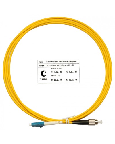 Шнур оптический simplex LC-FC 9/125 sm 2м LSZH Cabeus FOP(s)-9-LC-FC-2m в Королеве Патч-корды оптические Pintop.ru