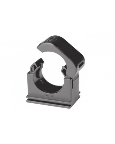 Держатель с крышкой DN 17 мм, полиамид, цвет чёрный (PASW17N) в Королеве Держатели, клипсы, скобы Pintop.ru