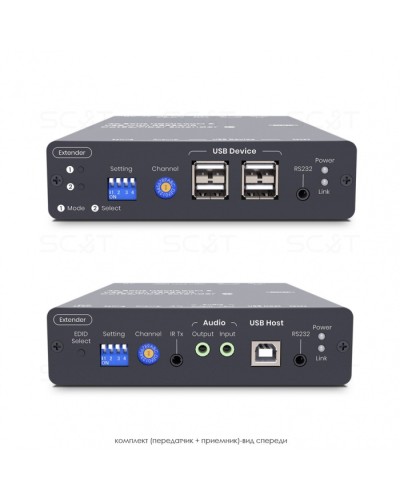 HDMI KVM удлинитель сигнала HDMI SC&T HKM01-4K6G в Королеве Видеоусилители, Модуляторы, Делители Pintop.ru