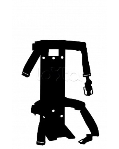 Кронштейн ПОЖТЕХНИКА КТР-4/5 на 2 ремнях(d145-150) для ОП/ОВП-4, ОП-5, ОУ-3 в Королеве Аксессуары для огнетушителей Pintop.ru