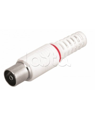 Разъем гнездо TV без пайки белый (100шт/уп) REXANT 05-2043 в Королеве Коннекторы Pintop.ru